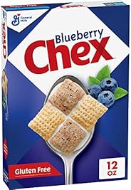 General Mills Blueberry Chex Cereal, Gluten Free Breakfast Cereal, Made with Whole Grain, 12 OZ