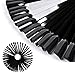 Pack of 2 - GOGOONLY 50 Black Tips Fan-shaped Nail Art Display Chart Acrylic False Tips Practice Tool - 100 Tips in Total - BH000853