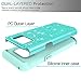 LeYi Compatible with Samsung Galaxy S8 Case with 3D PET HD Screen Protector [2 Pack] for Girls Women, Glitter Bling [PC Silicone] Dual Layer Hybrid Heavy Duty Phone Case for Samsung Galaxy S8 TP Mint