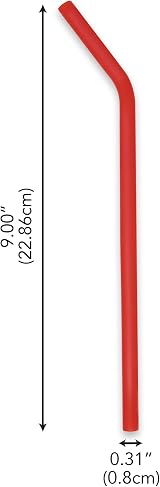 Joie Rainbow Silicone Straws Reusable 6 Pieces with Cleaning Brush view 6