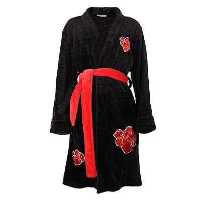 Akatsuki Anime Bathrobe Cosplay Robe – Naruto Pajamas Itachi Costume Gift