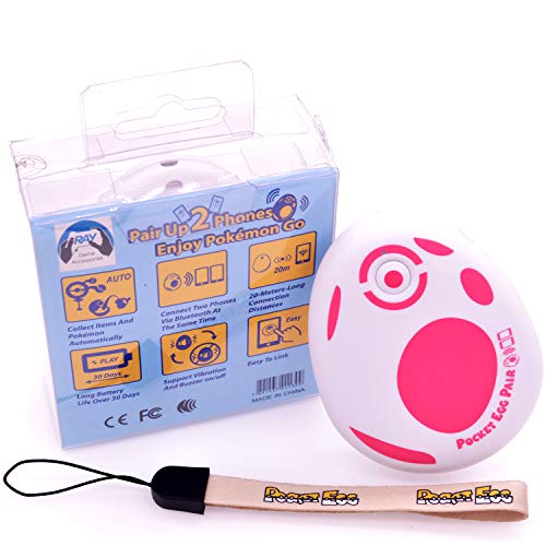 Pocket Egg Pair Auto Catch Compatible for Pokemon GO Plus Simultaneous to Pair 2 Phones for Android 9.0 iOS 12.0 (Upgraded Version)