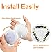 Motion Sensor Light, Ms Kelly Cordless Battery-Powered LED Night Light, Stick-Anywhere Closet Stair Lights Under-Cabinet Lamp, Step Safe Lights for Hallway, Bathroom, Bedroom, Kitchen,Cabinet- 3 Packs