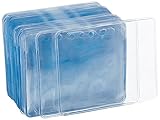 AmazonBasics Clear Name ID Badge Holder - Horizontal (Pack of 50)