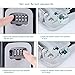ZHEGE Key Lock Box Wall Mounted, 4 Digit Combination Lock Box for Realtors, Contractors, Spare House Key Outside (Black)
