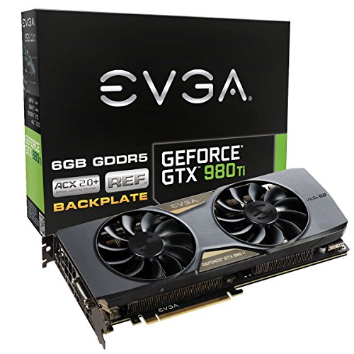 EVGA GeForce GTX 980 Ti 6GB ACX 2.0+ GAMING, Whisper Silent Cooling Graphic Card 06G-P4-3994-KR