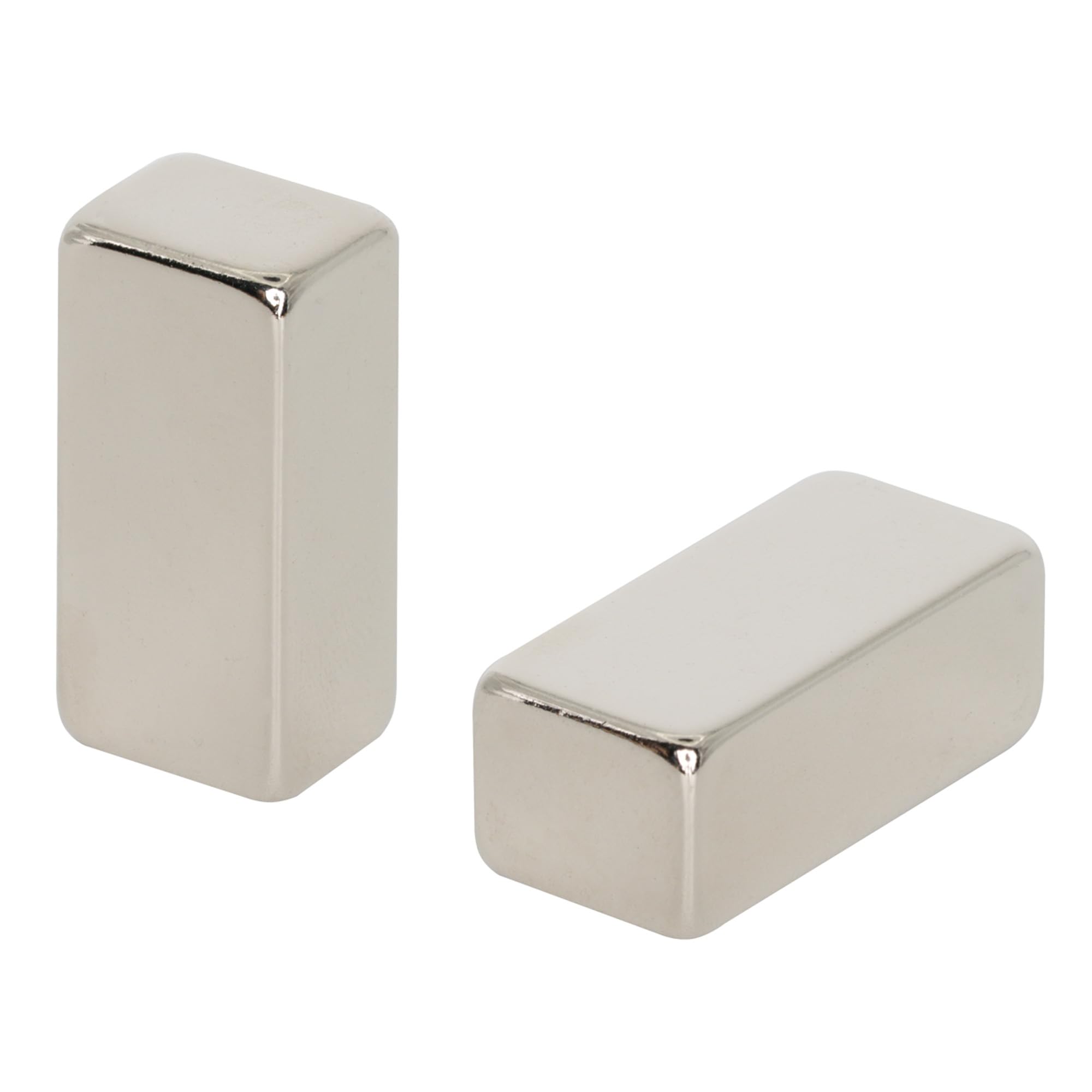 N42 Neodymium Magnet for Arts, Crafts, Model Making, DIY, Hobbies, Office and Home - 10mm x 8mm x 21mm thick - 4.5kg Pull - Pack of 2