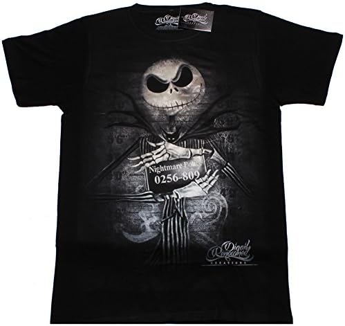 Men's Digoil Renowned Jack Mugshot T-Shirt Black L