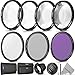 58mm Altura Photo Professional UV CPL ND4 Lens Filter and Close-Up Macro Accessory Kit for Lenses with a 58mm Filter Size