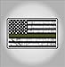 Military Thin Line USA Flag Decal American Flag Sticker Grunge Distressted Green Stripe for ars and Trucks for Honor and Support of our Troops and Military Personnel Vinyl Window Bumper 5 x 3 inch