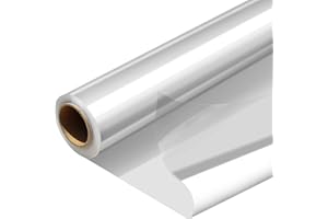 PH PERKHOMY PerkHomy Folio Clear Cellophane Wrap Roll 32" x 50' Folded 3 Mil Thick Cellophane For Gift Basket Treats Goodie Wrapping Craft Flower Bouquet Plastic (32" fold into 16")