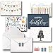Happy Birthday Greeting Cards Bulk Premium Assortment Pack of 20 W/Decorative Envelopes and Seal Stickers, Blank on the inside Boxed Set of Bday Cards