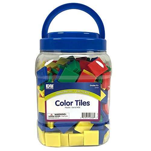 EAI Education Color Tiles: Plastic - Set of 400