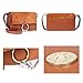 Actlure Cowhide Leather Crossbody Shoulder Purse Chain Link Faye Bag (Grey-M)