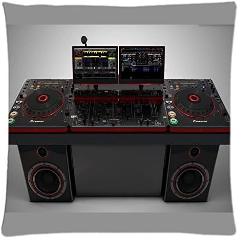 DJ mixing system Decorative Pillow Case cover Standard size 18"X97" inch (one Side)Square Pillowcase