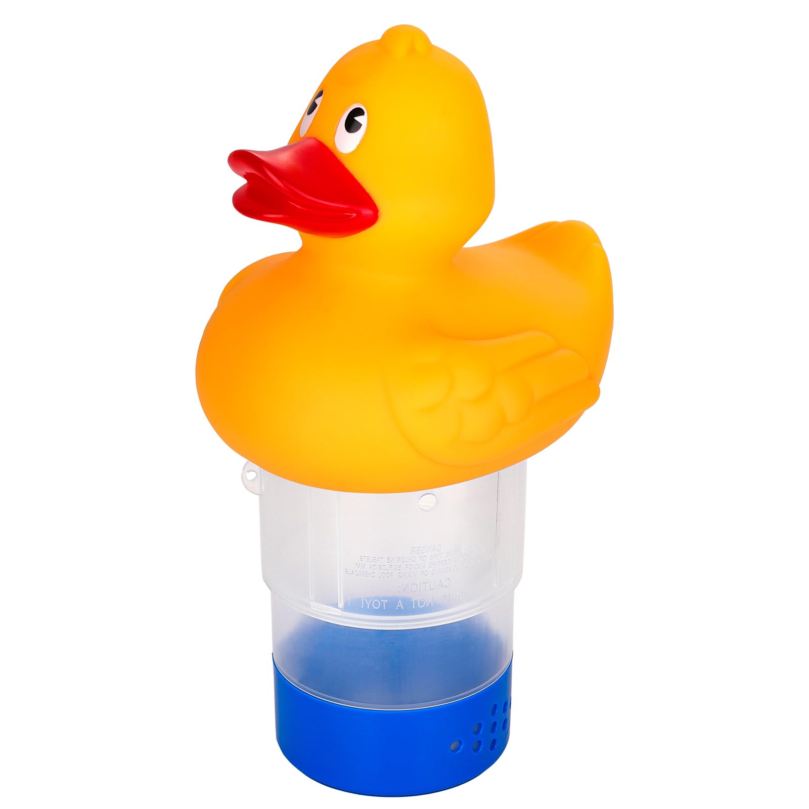 Housolution 11-inch Floating Chlorine Dispenser, Large Capacity-Fits 3" Tablets, Adjustable Release Tablet Floater for Indoor & Outdoor Swimming Pool Spa Hot Tub - Yellow Duck