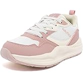 Nautica Girls’ Sneakers, Athletic Walking Shoes for Play and Everyday Wear, Comfortable Casual Toddler and Youth Bungee and Lace-Up