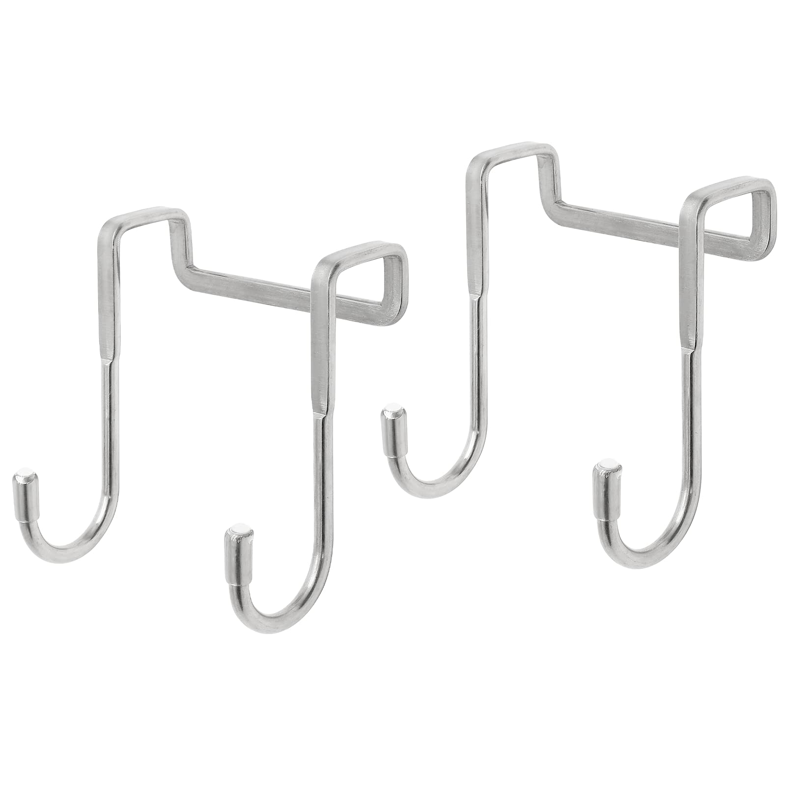 Photo 1 of Litoexpe 2 Pack Over The Door Double Hanger Hooks, 304 Stainless Steel Double S-Shaped Hooks Heavy Duty Door Hooks for Hanging Clothes, Towels, Coats, and More, Door Thickness Less Than 3/4 inch