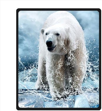 Amazon Com Doubb Custom Polar Bear Fleece Blanket 127cm X 152cm Home Kitchen
