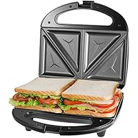OSTBA Sandwich Maker, Toaster and Electric Panini Press with Non-stick plates, LED Indicator Lights, Cool Touch Handle…