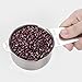 Measuring Cups Set of 7 with 1/8 Cup Coffee Scoop, 1Easylife Stainless Steel Metal Measuring Cup, 7 Piece Stackable Set with Spout