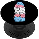 Transgender Pride Cat LGBT Trans Flag Cute Cats Pile Gifts PopSockets Adhesive PopGrip