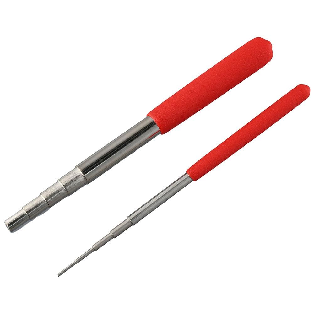 YYlingx 2Pcs Jump Ring Mandrel Set,10 Sizes Wrapping Step Mandrel Wire Ring Mandrels Bead Working Loop Jump Ring Making Tool for Jump Ring & Other Metal Ring Jewelry Making