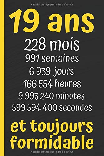 Amazon Com 19 Ans Et Toujours Formidable Joyeux Anniversaire 19 Ans Le Journal De Mes 19 Ans Cadeau Journal Intime 19 Ans Homme Femme Ado Carnet 19 Ans Ligne 15 24x 22 86 Cm Amazon Com 19 Ans Et Toujours Formidable Joyeux Anniversaire 19 Ans Le Journal De Mes 19 Ans Cadeau Journal Intime 19 Ans Homme Femme Ado Carnet 19 Ans Ligne 15 24x 22 86 Cm