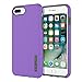 iPhone 8 Plus Case, iPhone 7 Plus Case, Incipio Premium DualPro Shockproof Hard Shell Hybrid Rugged Dual Layer Protective Outer Shell Shock and Impact Absorption Cover (5.5 Inch) - Purple/Charcoal
