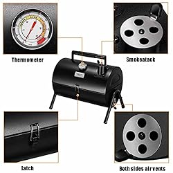 MAISON HUIS Adjustable Portable Charcoal Grill