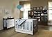 Babyletto Mercer 3-in-1 Convertible Crib with Toddler Bed Conversion Kit, Espresso / White