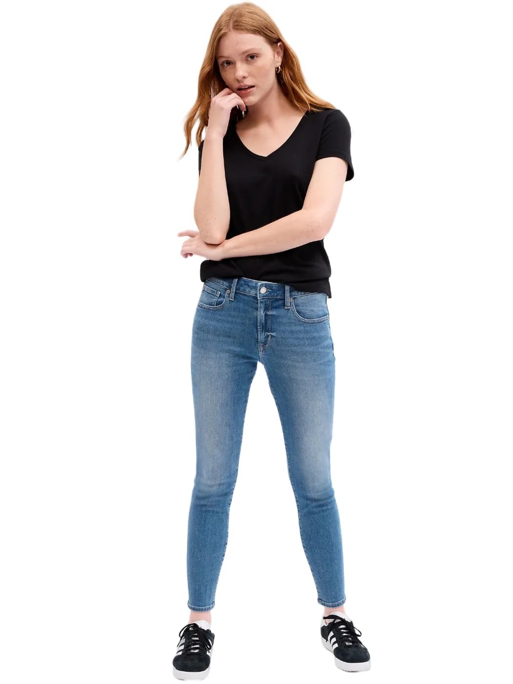Photo 1 of GAP Womens Mid Rise Legging Jeans, Light Brooklyn, 26 Regular US