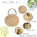 Donalworld Women Beach Bag Round Straw Crochet Shoulder Summer Bag Purse L Pt1