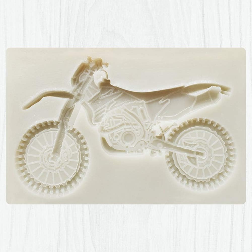 Huangzhiping 3d Moto Silicone Moule Fondant Moule Pour Argile Polymere Bonbon Chocolat Gateau Fondant Decoration Trottinette Style Cuisine Maison Moules A Bonbons Et Chocolat