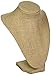 APC Darice 1999-084BUR Burlap Bust Jewelry Stand, 9-Inch,Brown