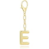 DIBOLA Bag Charms Purse Charms for Handbags Gold Initial Keychain for Women Keychain Accessories Gift