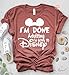 I am Done Adulting Lets Go to Disney T-shirt Funny Letter Print Unisex Tops