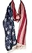 American Flag Scarf cotton scarf, summer color. skinny scarf, modern scarf