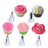 BLUGUL Rock Icing Piping spuitmond, 16 spuitmonden + 2 spuitzakken + 2 koppelingen, taartdecoratie tips koken tools…