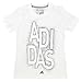 Adidas Youth Big Girls Sparkle Graphic Tee, White