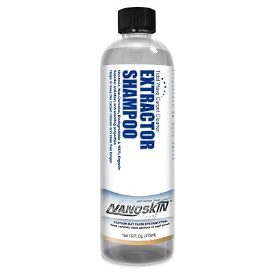 Nanoskin EXTRACTOR SHAMPOO Low Foaming Carpet Cleaner 16 Oz. - Machine Use Upholstery Cleaner, Stain Remover & Odor Eliminator on Rug Car Upholstery Carpets | For Automotive, Home, Office & More