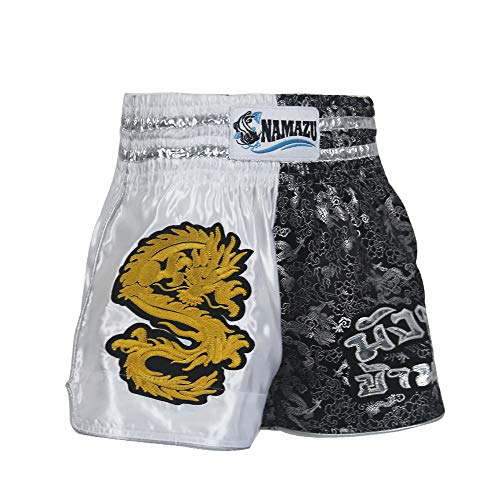 image for NAMAZU Muay Thai Shorts for Men and Women, High Grade MMA Gym Boxing K