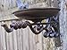 Cast Iron Combo Mini Birdbath Bracket with Hook