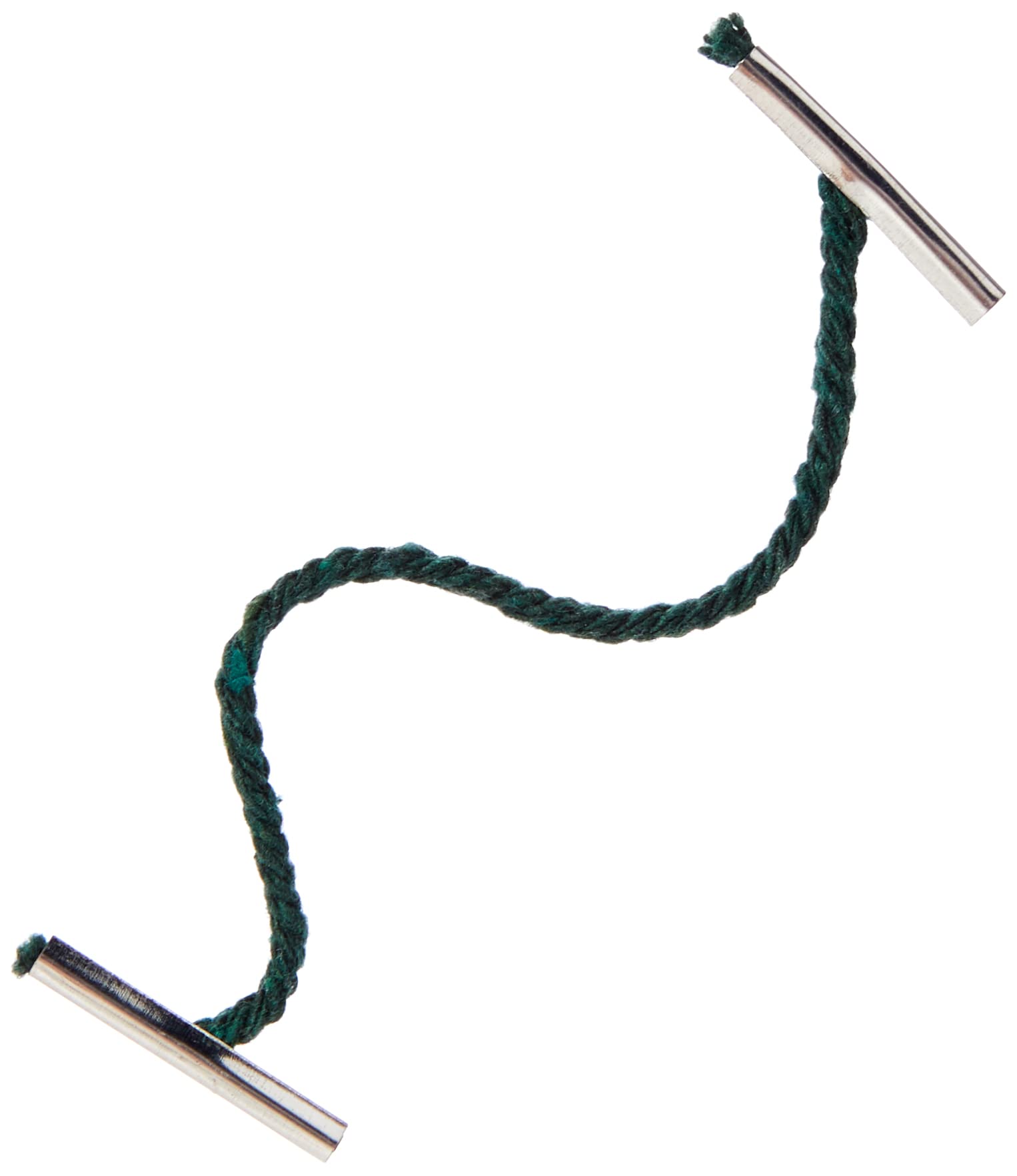 Whitecroft 27191/10 Essentials 101 mm Metal Ended Treasury Tags - Green (Pack of 100)