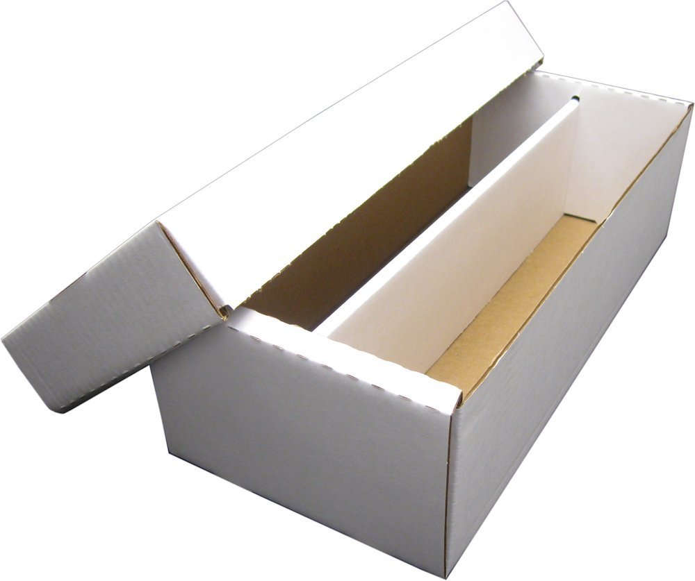 4 x BCW Shoe 2 Row Storage Box (1600 Ct.) Corrugated Cardboard
