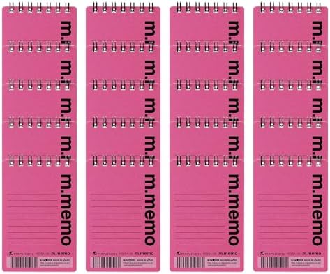 Maruman M.Memo Mini Notepad (N595A-52), Narrow Ruled, Twin Ring