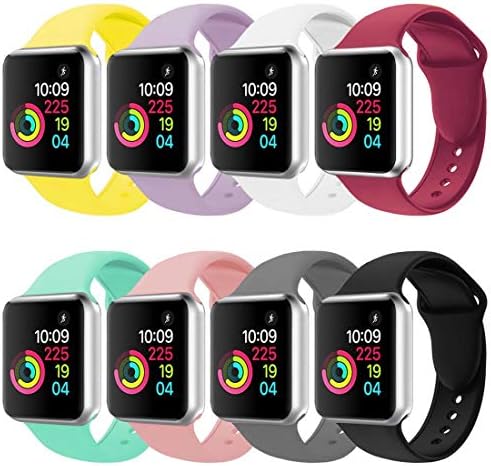 Winso Sport Band Compatible for Apple Watch 38mm 42mm, Soft Silicone Strap Replacement for Smart iWatch Bands Series 3,Series 2,Series 1 All Models