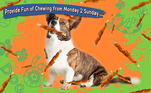 DREAMBONE MINI STICKS WRAPPED WITH REAL CHICKEN, RAWHIDE FREE DOG CHEW STICKS, 15 COUNT