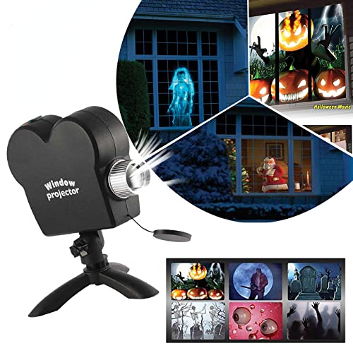 Halloween Window Projector, Halloween Holographic Projection with
