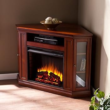 Amazon Com Electric Fireplace Tv Stand Heater Corner Or Flat Free